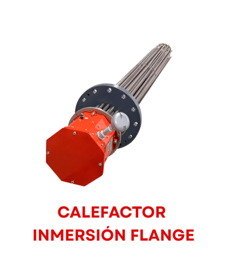 Los calentadores de inmersión con flange Chromalox, que son recomendados para calentar fluidos en tanques y recipientes de presión, cuentan con elementos tubulares en forma de U soldados o cobre soldados en un flange y disponen de caja eléctrica.